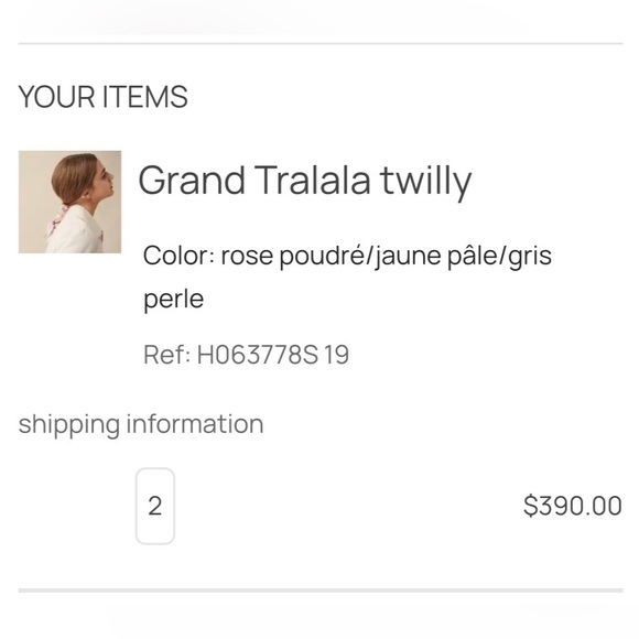 Hermes Grand Tralala Twilly Pink Rose - Picture 9 of 9